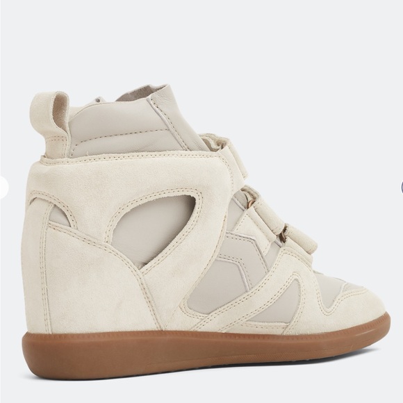 Isabel Marant ClassicBobby Buckee Chalk/Light grey High-Top Sneakers sz EU39/US9 - Picture 6 of 12